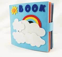 image-Good Day Montessori Felt Busy Board - Blue 24x20
