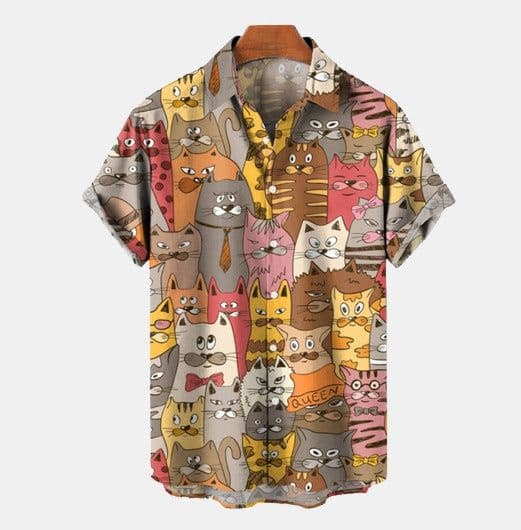 image-3D Digital Print Hawaiian Shirt - Men's Large