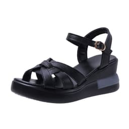 image-Roman PU Sandals Women Off White 42 Casual Platform