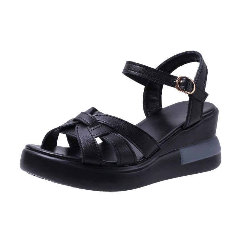 image-Roman PU Sandals Women Off White 42 Casual Platform