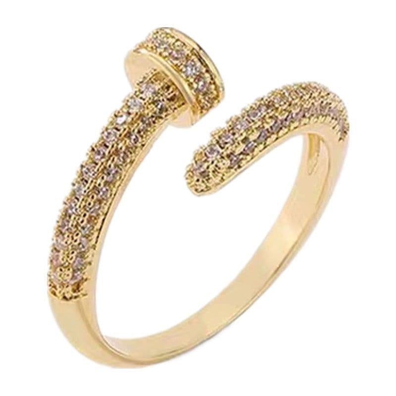 image-Adjustable Luxury Ring with Diamonds for Women & Men - Zircon Tail Ring
