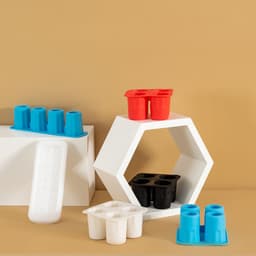 image-LHS Ice Tray - Silicone Square White Quick Freeze
