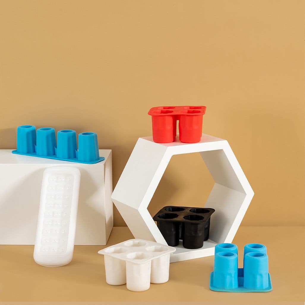 image-LHS Ice Tray - Silicone Square White Quick Freeze
