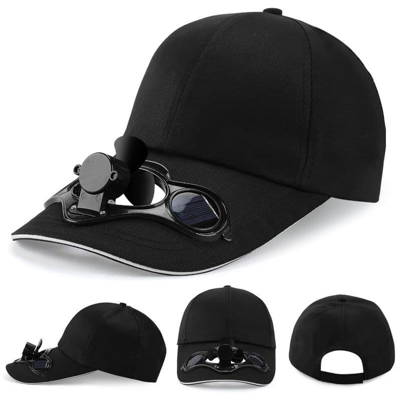 image-Men's Solar Fan Hat with Logo