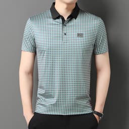 image-Men's Polo Shirt - Black Breathable Short Sleeve M-3XL