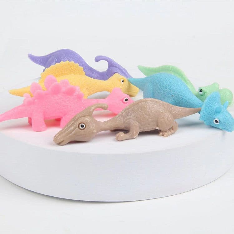 image-Zhijia TPR Catapult Dinosaur Toy - Kids Launch Slingshot
