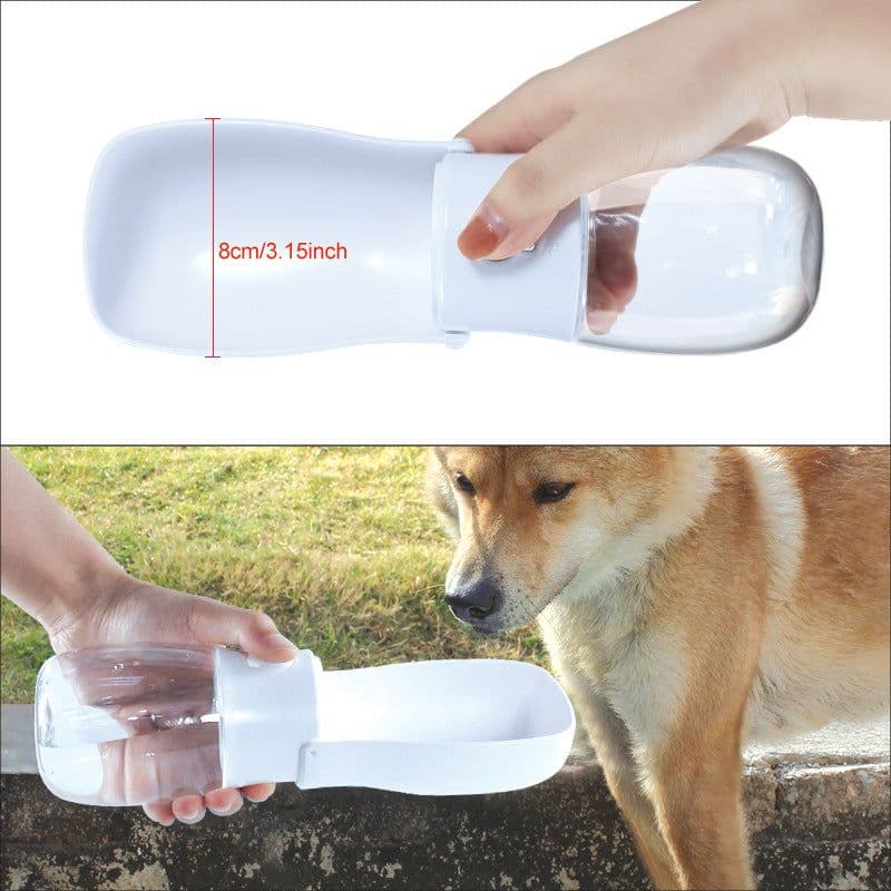 image-Cross-border quality dog folding outdoor drinking bottle going out portable pet supplies accompanying cup water cup wholesale