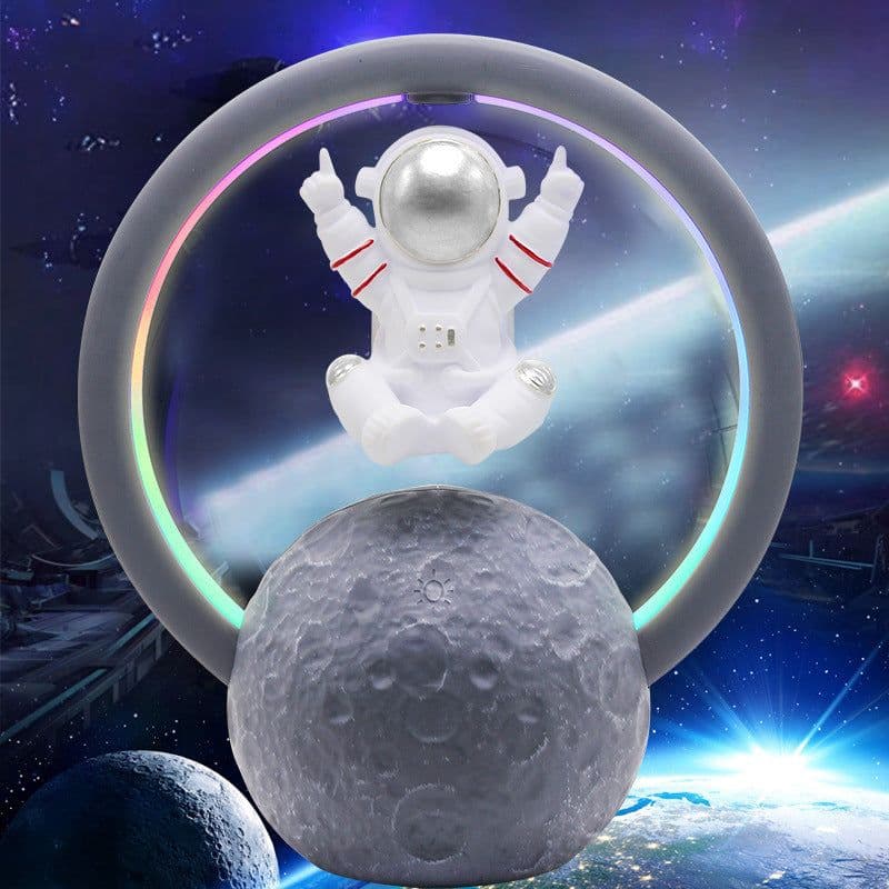 image-Suspended Astronaut Bluetooth Speaker RGB Night Light