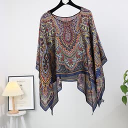 image-Silk Scarf Shawl - Women's Summer Sunscreen Large