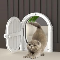 image-Pet Door - Brown Plastic Large