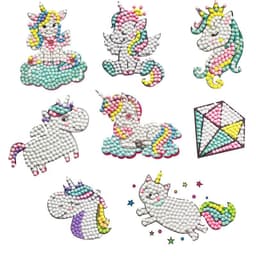 image-Douyin Rabbit Year Puzzle Sticker - DIY Crystal Diamond Fridge Decal - Cartoon Style