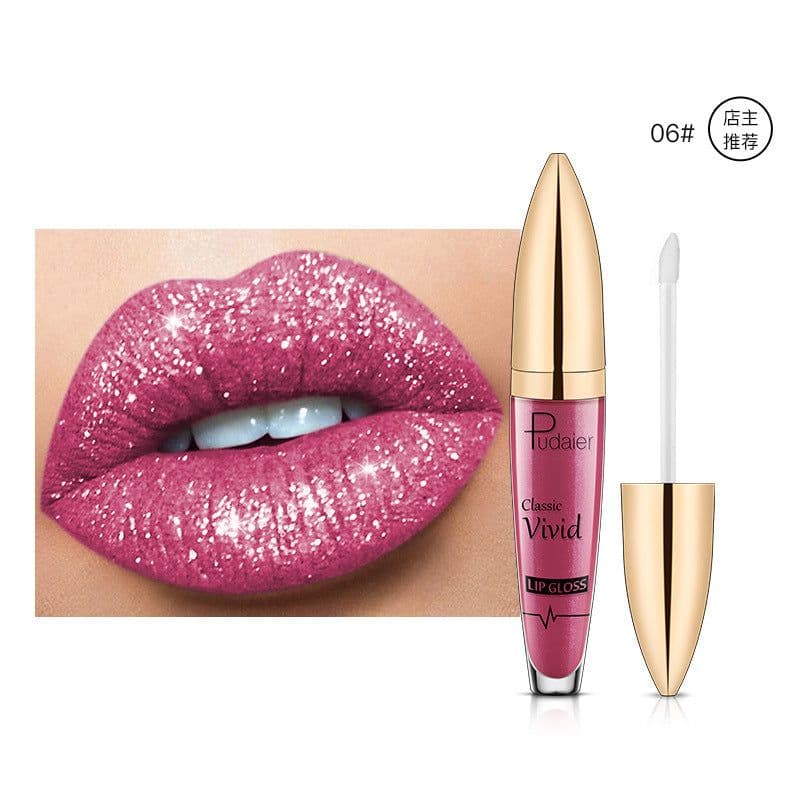 image-Pudaier Pearlescent Lip Gloss - Matte Waterproof 19#