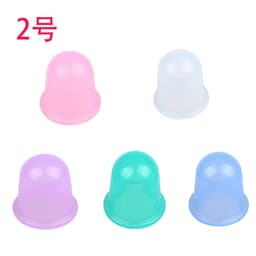 image-Silicone Cupping Set - 4 Cups Vacuum Massage Therapy