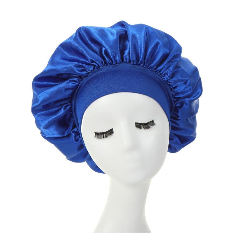 image-Amazon hot selling wide strip wide brim high elastic headband night cap ladies chemotherapy cap hair care cap