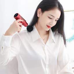 image-MINI fascia gun ladies creative pocket machine portable meridian massager electric health equipment mini fascia gun