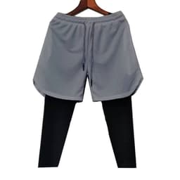 image-Men's BALLGUA Gym Pants - Fitness Running Tights, 85% Polyester, Multiple Pockets