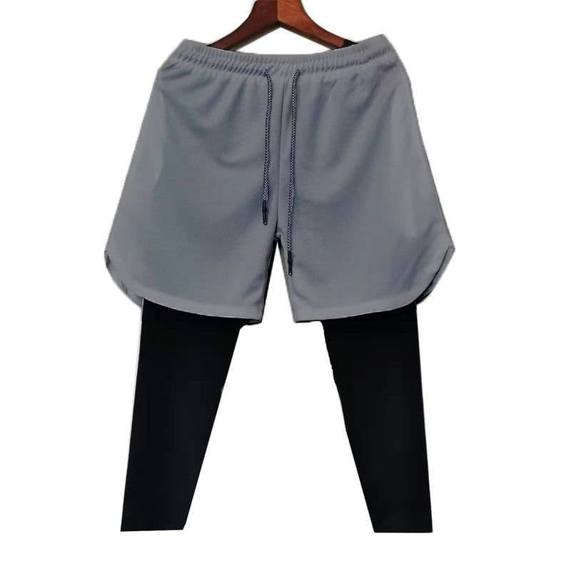 image-Men's BALLGUA Gym Pants - Fitness Running Tights, 85% Polyester, Multiple Pockets