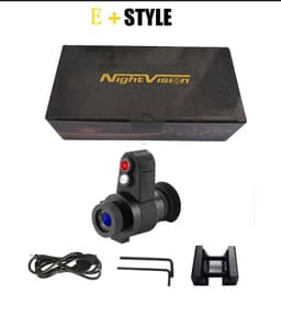image-Night Vision Head-Mounted Cross Cursor Telescope - Black