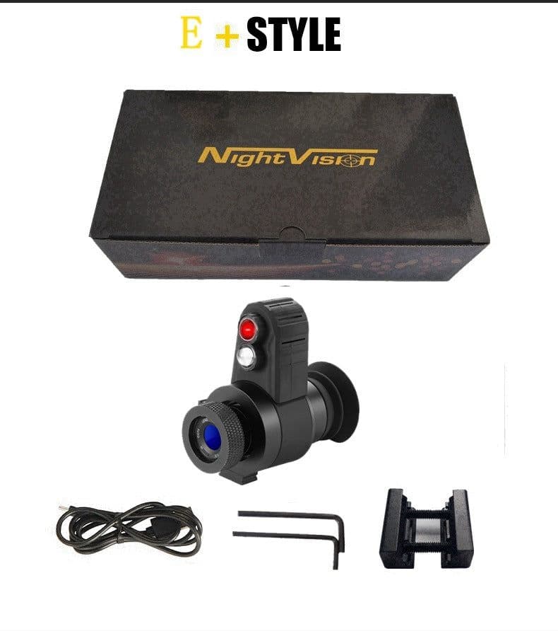 image-Night Vision Head-Mounted Cross Cursor Telescope - Black