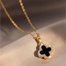 image-Titanium Steel Diamond Necklace - Women's Clavicle Chain