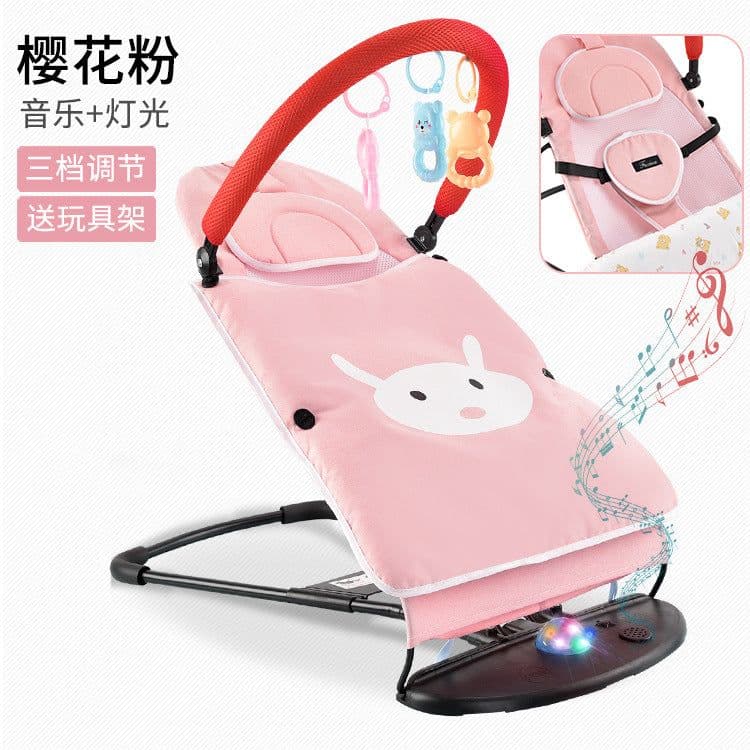 image-Cherry Purple Baby Rocking Chair - Green 6-12M