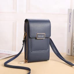 image-2022 new touch screen mobile phone bag female small oblique cute mobile phone small bag fashion wallet vertical section