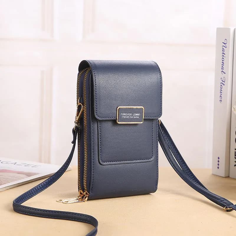 image-2022 new touch screen mobile phone bag female small oblique cute mobile phone small bag fashion wallet vertical section