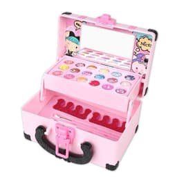 image-Cross-border children's play house princess girl cosmetics lipstick blush makeup box nail polish toys wholesale