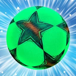 image-Reflective Fluorescent Green No. 5 Football - Training Gift