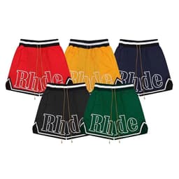 image-Men's Basketball Shorts - Navy Blue Mesh Breathable