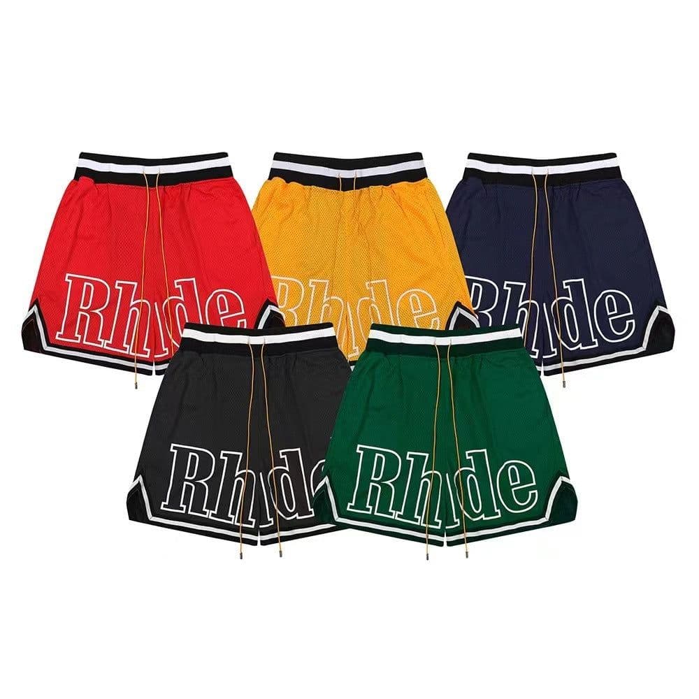 image-Men's Basketball Shorts - Navy Blue Mesh Breathable