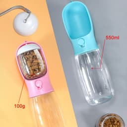 image-Large-capacity pet dog food kettle accompanying cup cat and dog outdoor portable water cup dog drinking fountain manufacturers wholesale