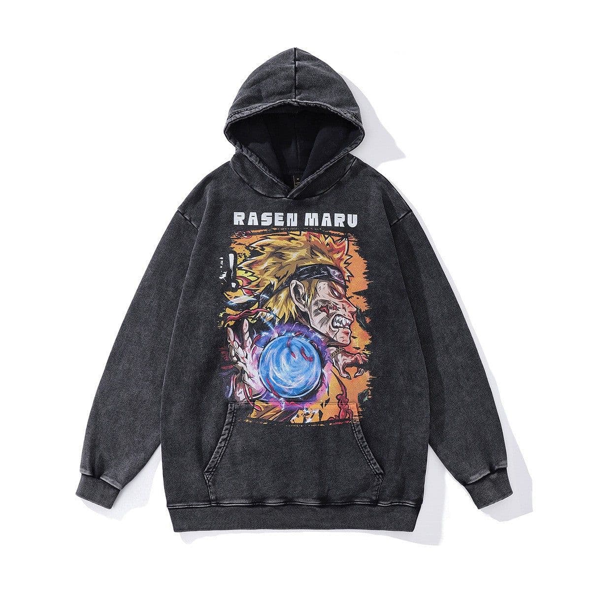 image-Cotton Fleece Hoodie - Kangaroo Pocket Loose Fit XXL