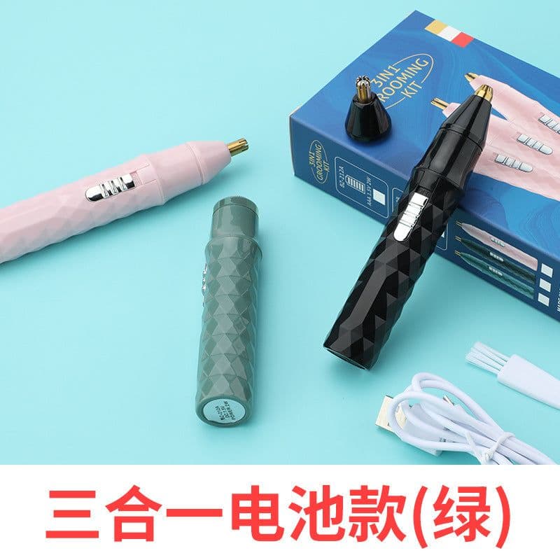 image-Portable Nose Hair Trimmer USB Rechargeable