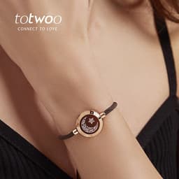 image-totwoo Smart Couple Bracelets - Sun Moon Titanium Steel