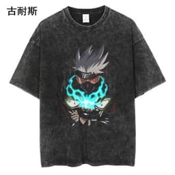 image-Men's Retro Short-Sleeve T-Shirt, Distressed Cotton, XXL, Street Hip Hop
