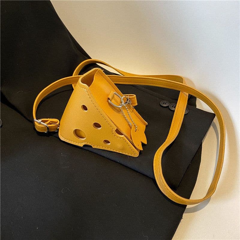 image-Niche Design Mini Cheese Triangle Crossbody Bag
