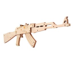 image-Wooden Rubber Band Gun Model 3D Puzzle DIY Toy - Age 7+