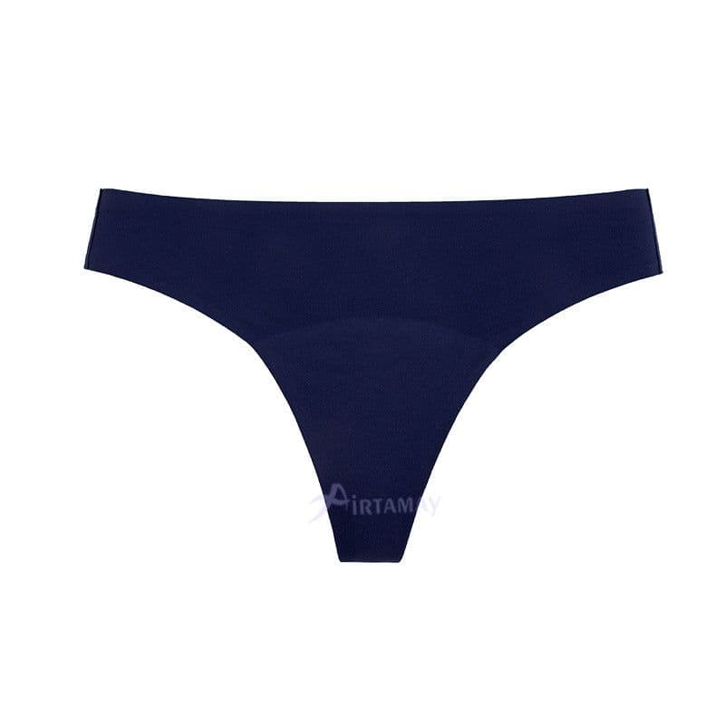 image-European and American cross-border foreign trade large size four-layer leak-proof menstrual underwear seamless adhesive yoga sports physiological thong