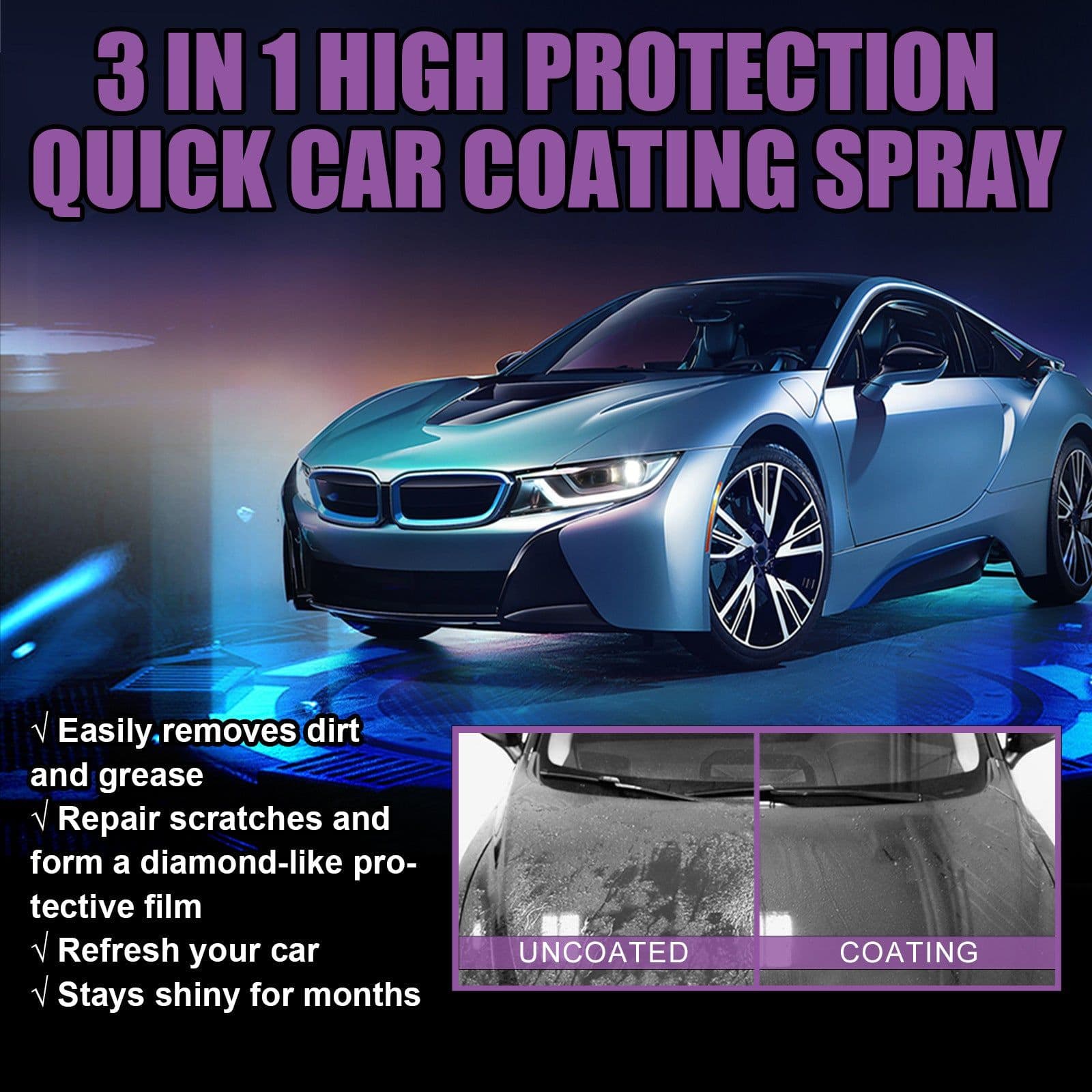 image-Rayhong 3 in 1 Car Paint Spray 30ml