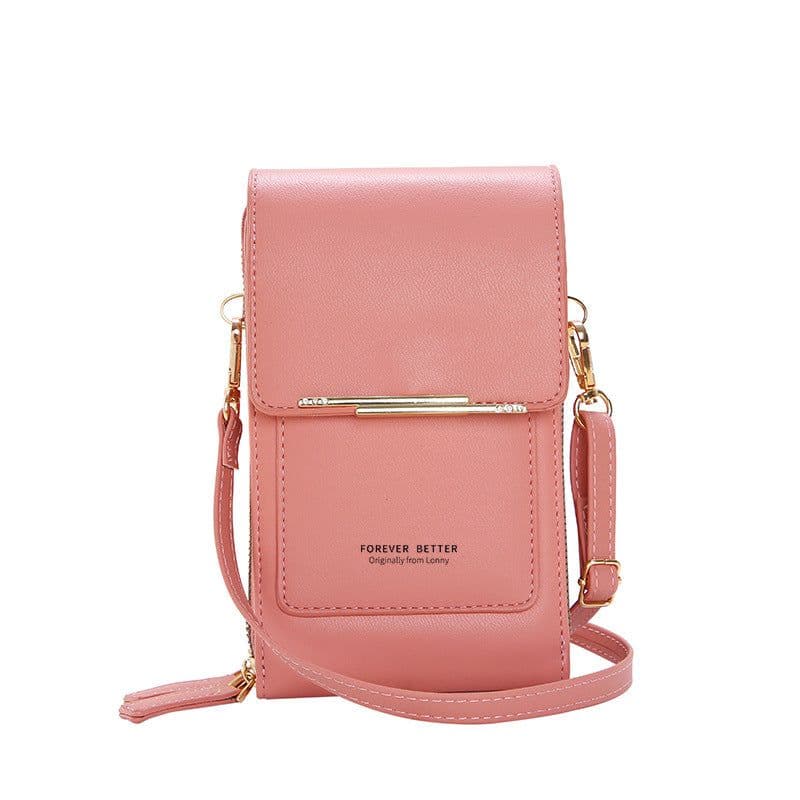 image-2022 new touch screen mobile phone bag female small oblique cute mobile phone small bag fashion wallet vertical section