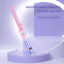 image-Hair Curler - Pink Purple Ceramic 40W Auto Wave