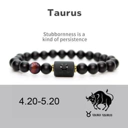 image-Constellation Bracelet - 8mm Natural Stone Agate Beads Unisex