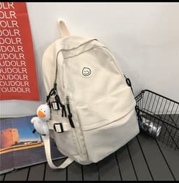 image-School bag female Korean version of Harajuku ulzzang high school college student backpack male large capacity ins wind couple shoulder bag female