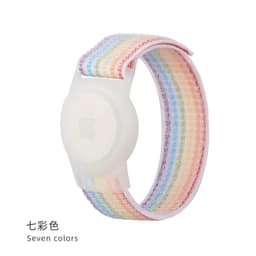 image-Jinlitian AirTag Case Nylon Loop - Powder Sand