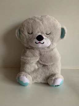 image-Breathing Bear Otter Plush Toy - Soothing Sleep Doll