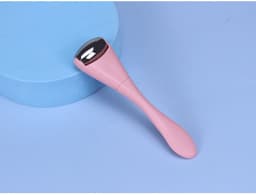 image-Eye Roller Massager Ice Beads Face Lift - White Pink