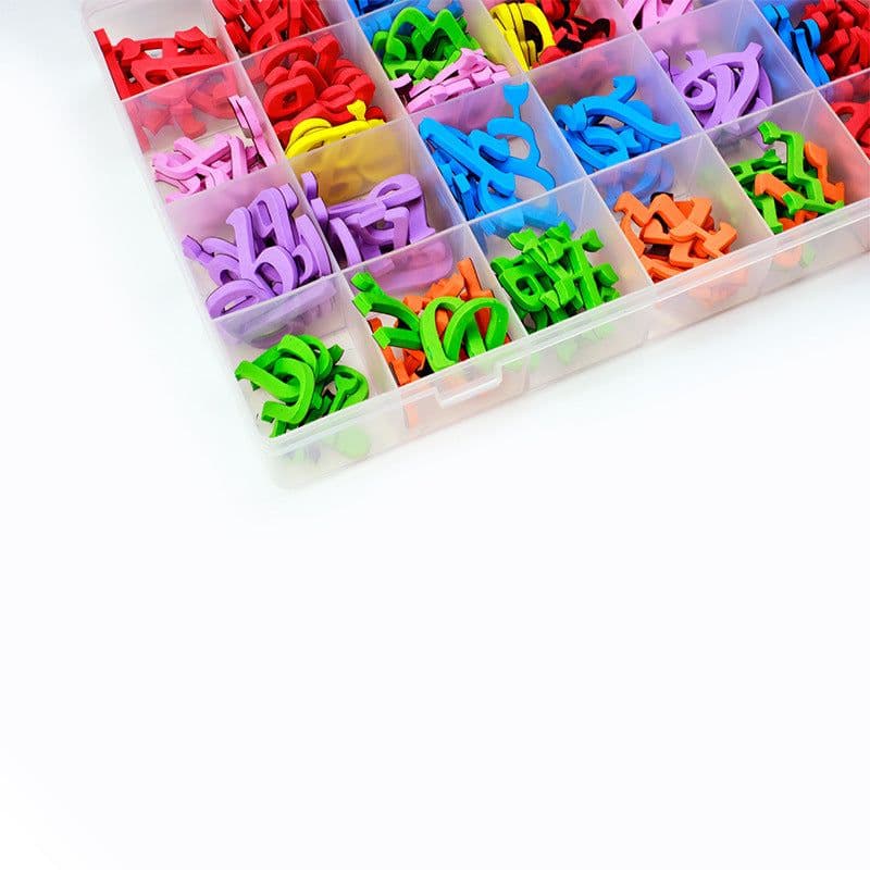 image-Magnetic Arabic Alphabet Letters - Red Blue Learning Set