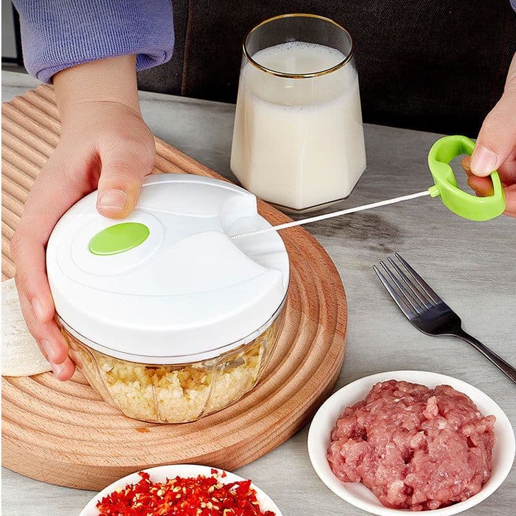image-Spot Garlic Press Manual Twister - White