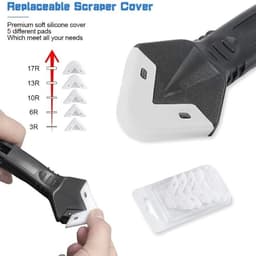 image-Multi-Functional Silicone Glue Spatula Tile Seam Remover Knife